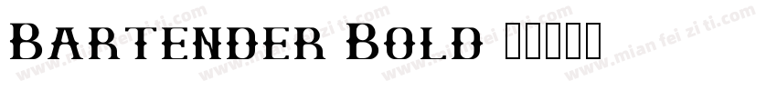 Bartender Bold字体转换